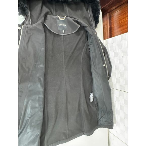 "IVANKA TRUMP" Parka Faux Fur Hooded Coat Toggle Closure SZ L Old Money Classy - Picture 9 of 13